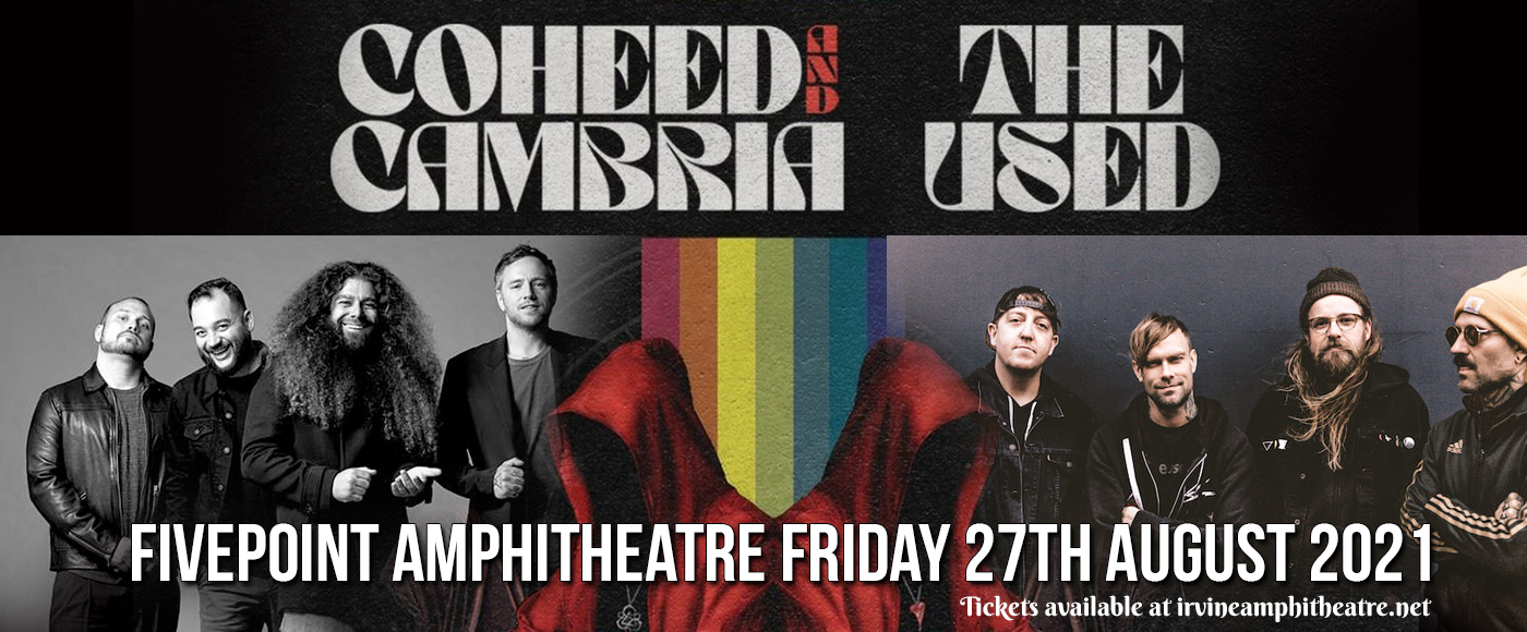 Coheed And Cambria & The Used Tickets | 27th August | FivePoint ...