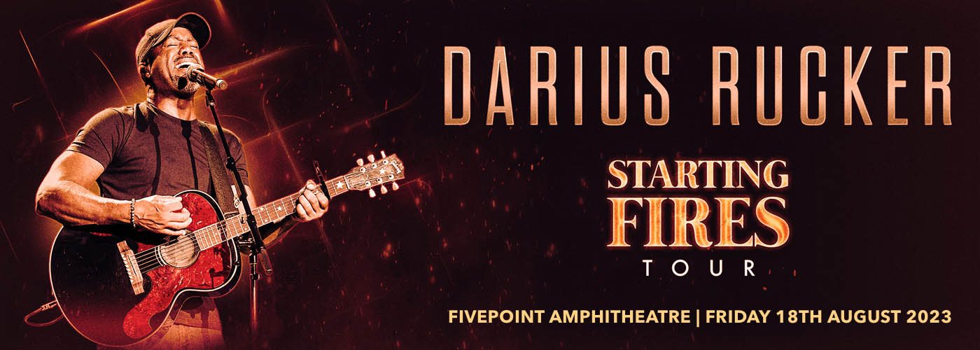Darius Rucker Tickets | 18th August | FivePoint Amphitheatre